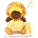 Black cloth doll the yellow Buñuela - 23 cms
