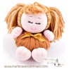 Rag doll with pigtails the brown Buñuela Coletitas - 23 cm