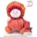 Maroon rag doll the  Buñuela - 23 cm