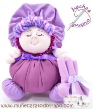 Lilac rag doll the Buñuela - 23 cm