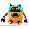 Muñeco de Peluche Robot Naranja y Azul - 25 cm